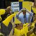 A Michigan fan hold up a sign depicting head coach John Beilein's swag in the second half against Michigan State at Crisler Center on Sunday, March 3, 2013. Melanie Maxwell I AnnArbor.com